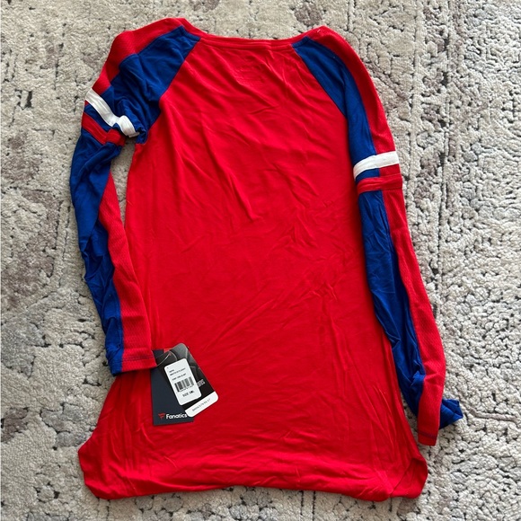 Fanatics Authentic Philadelphia 76ers Sixers Long Sleeve Shirt NBA Women’s Sz S - Picture 5 of 5